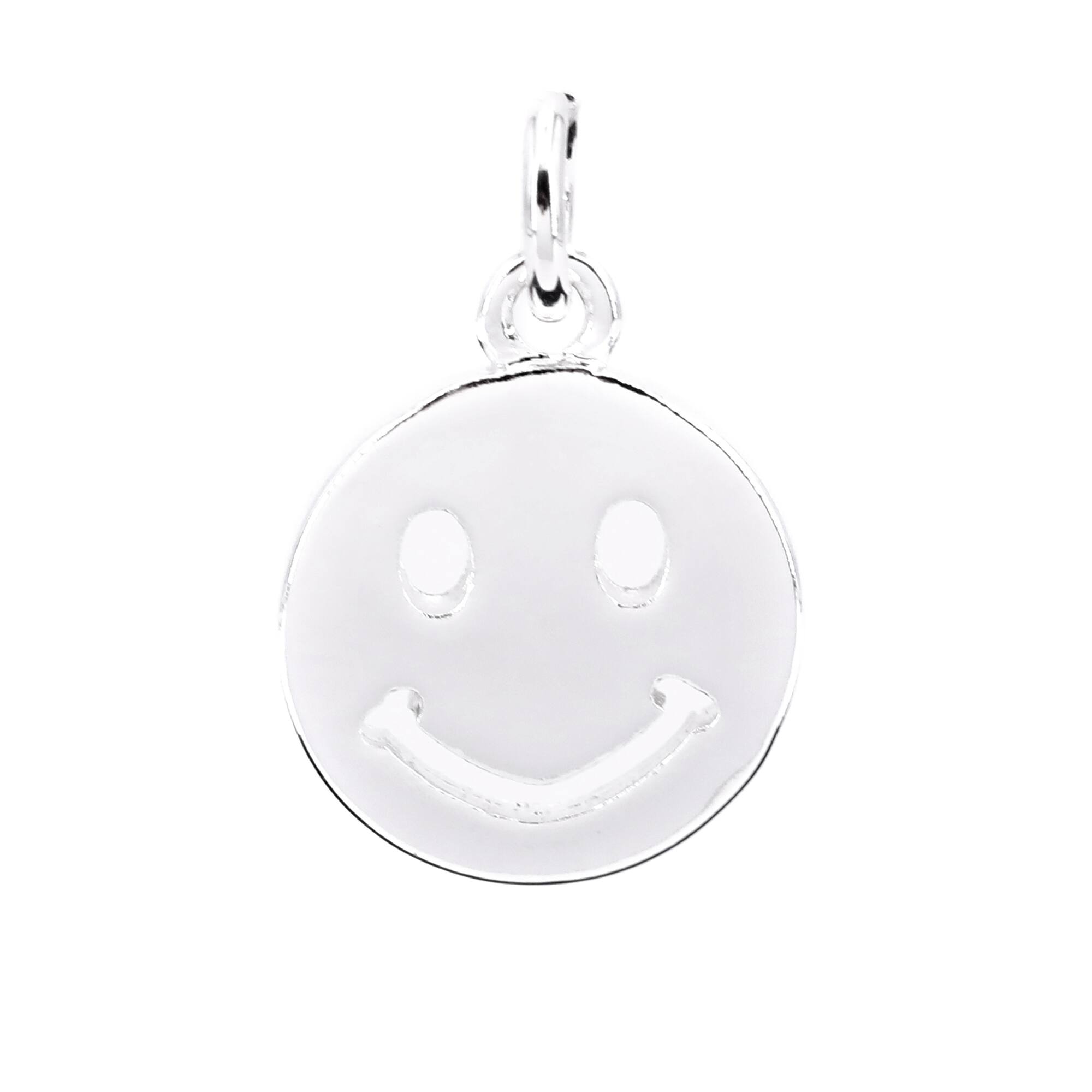 Silver Plated Smiley Face Charm by Bead Landing™
